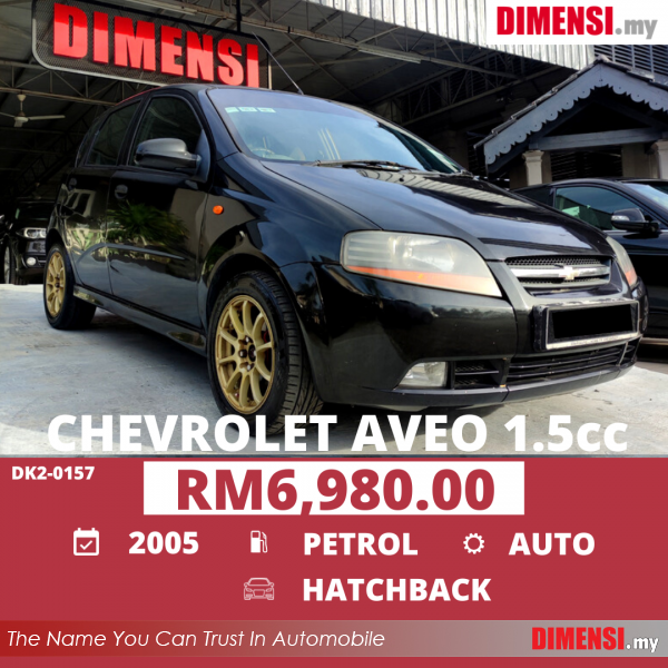 sell Chevrolet Aveo  2005 1.5 CC for RM 6980.00 -- dimensi.my