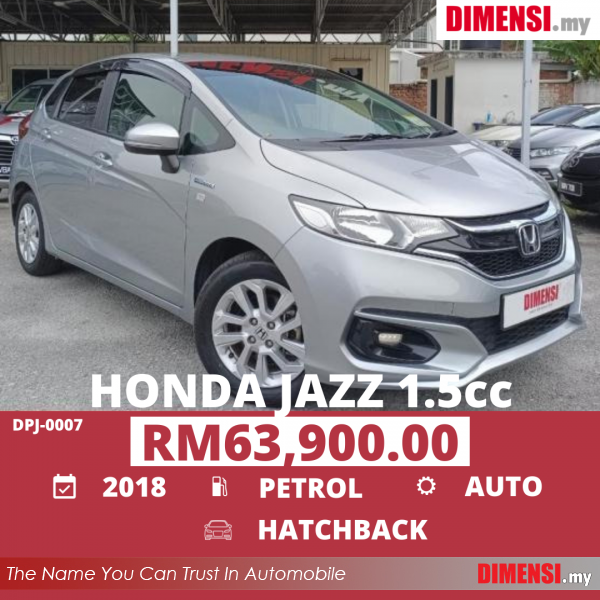 sell Honda Jazz 2018 1.5 CC for RM 63900.00 -- dimensi.my