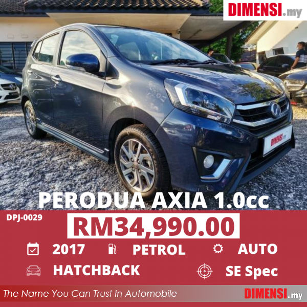 sell Perodua Axia 2017 1.0 CC for RM 34990.00 -- dimensi.my