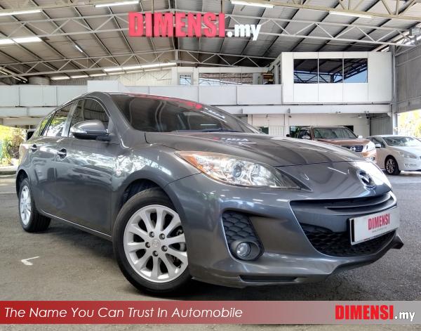 sell Mazda 3 2013 1.6 CC for RM 33980.00 -- dimensi.my