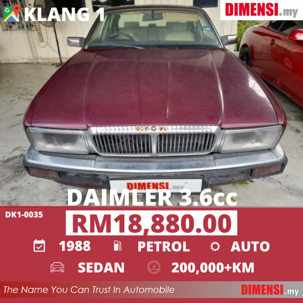 sell Daimler Daimler 1988 3.6 CC for RM 18880.00 -- dimensi.my
