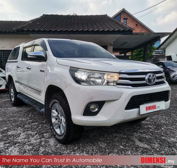 sell Toyota Hilux 2016 2.4 CC for RM 61980.00 -- dimensi.my